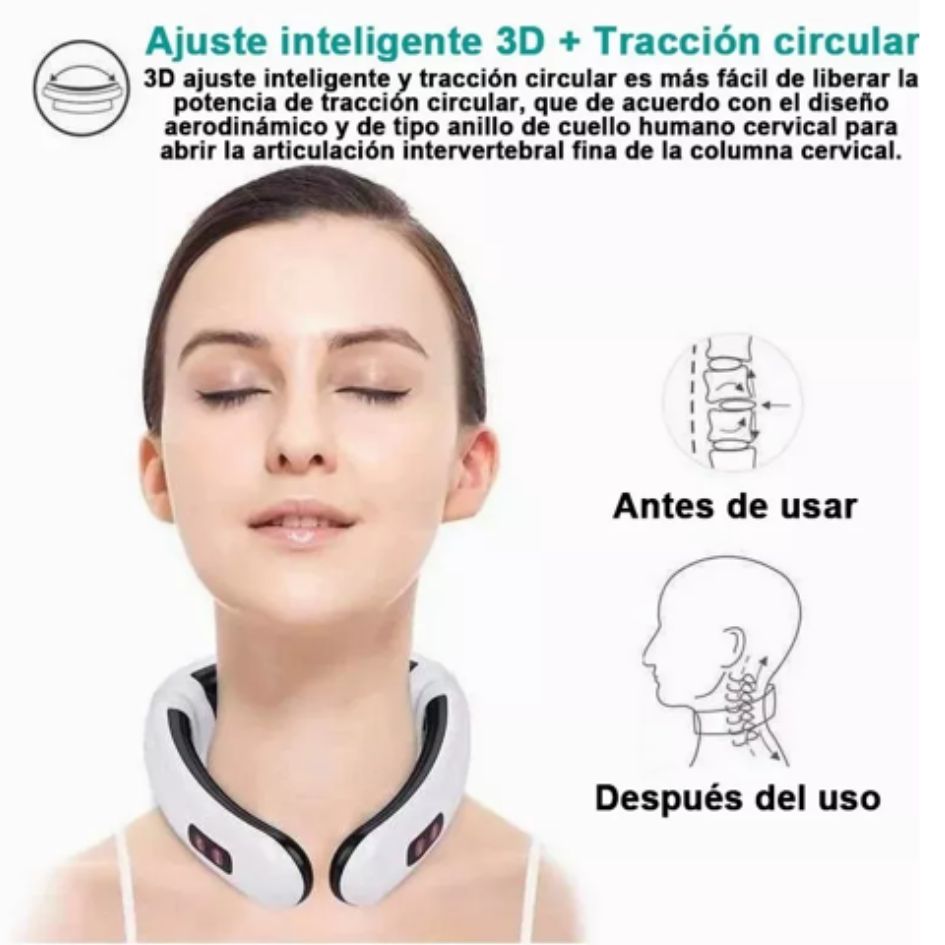 Masajeador electroestimulador de cuello